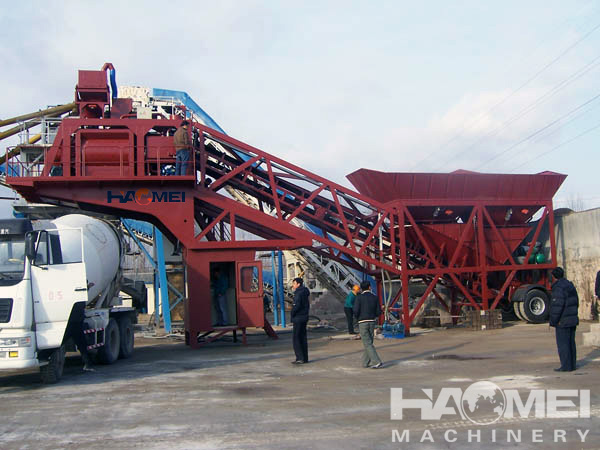 YHZS75 Portable concrete plant for sale