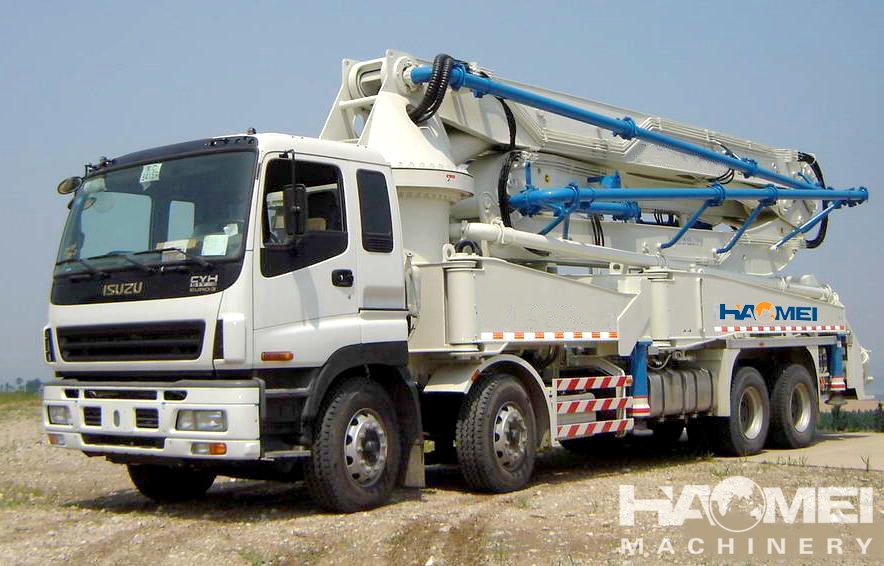 45m HOWO 6X4 Truck mounted concrete pump