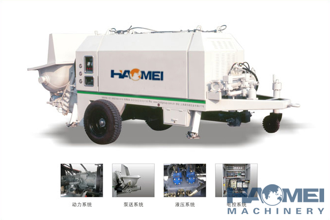 HBT80 Concrete trailer pump